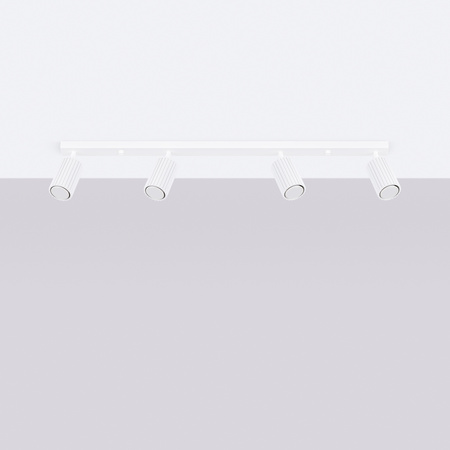 Bodové reflektorové stropné svietidlo Tuba 4x GU10 White Carbon Deep Space SL.1546 Sollux