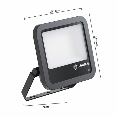 LED reflektor Vonkajší reflektor 80W 10000lm 4000K IP66 čierny so súmrakovým senzorom Floodlight Ledvance