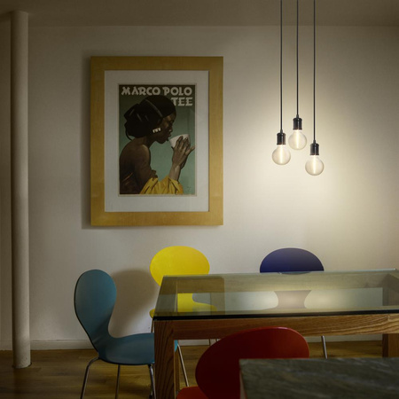 E27 závesné stropné svietidlo čierne Vintage 1906 kyvadlo Ledvance