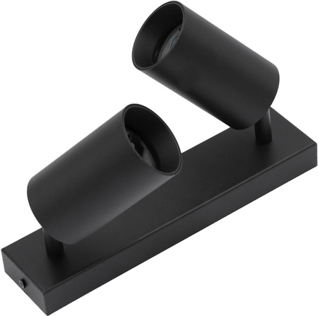 Stropné svietidlo QUALIS SPOT Reflektor Halogénové svietidlo 2xGU10 čierne