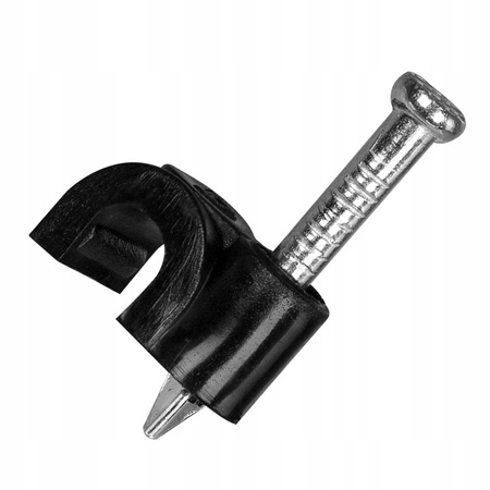 Káblový úchyt FLOP KLIP 7 mm čierny 100 ks PAWBOL