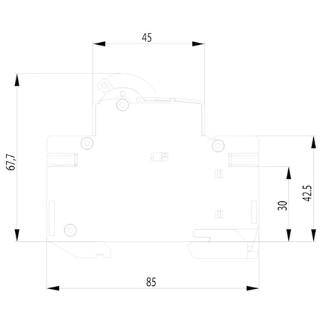 Nadprúdový istič Obmedzovač výkonu 6 1p B20 20A Ochrana proti preťaženiu ETIMAT