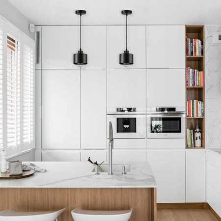 Stropné závesné svietidlo Masterled E27 Black Elza