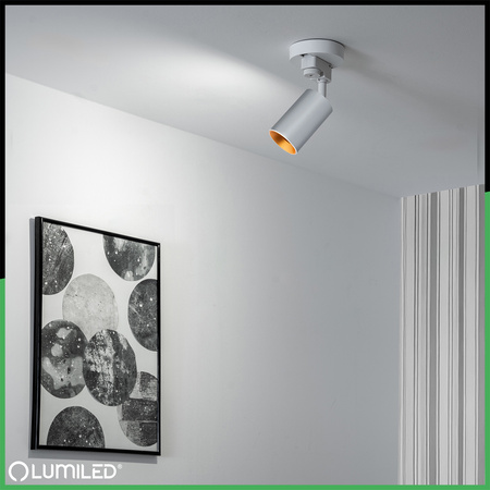 Adaptér základne na montáž jednofázových reflektorových svietidiel biely LUMILED