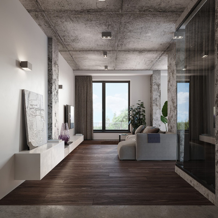 Stropné svietidlo na povrch 2x GU10 obdĺžnikové sivé moderné Quad Sollux