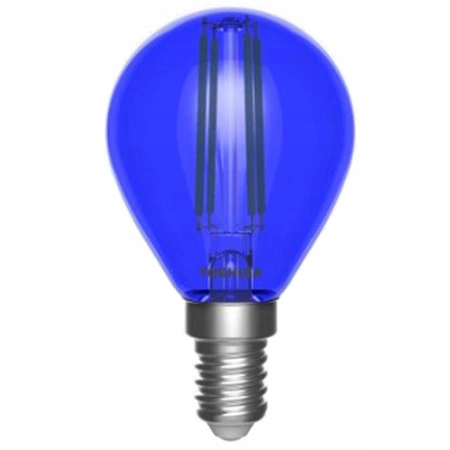LED žiarovka E14 G45 4,5W Filament Blue TOSHIBA