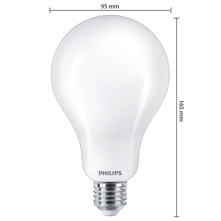 LED žiarovka E27 A95 23W = 200W 3452lm 2700K teplá biela FILAMENT LED Classic Philips