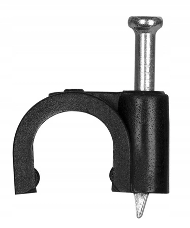 Káblový úchyt FLOP KLIP 6 mm čierny 100 ks PAWBOL