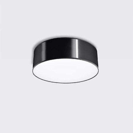 Stropné svietidlo Plafond E27 Round Black Minimalist Arena Sollux