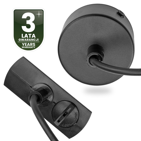 NAPÁJACÍ ADAPTÉR PRE PRÍPOJNICE MONTÁŽNA ZÁKLADŇA 1F ČIERNA LUMILED