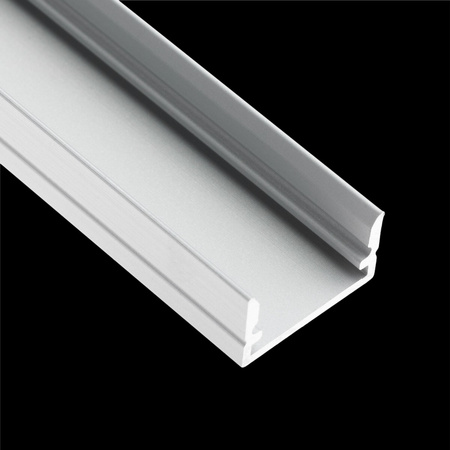 eloxovaný hliníkový profil pre LED pásy KM35 Silver Povrchová montáž 1m