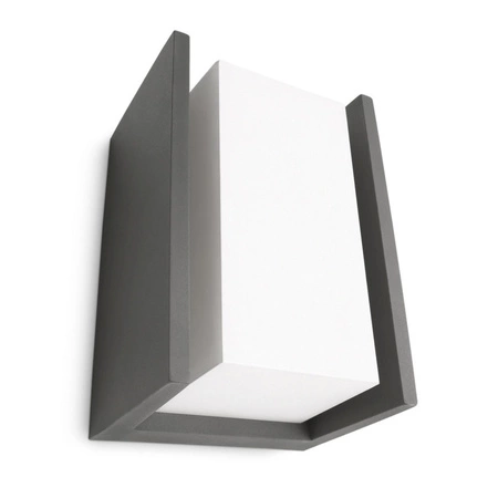 Záhradné nástenné svietidlo Vonkajšie fasádne svietidlo E27 IP44 Antracitový mostík Philips