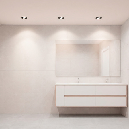 Kruhové halogénové svietidlo na zapustenú montáž AURELI Graphite sheet MR16 GU10 LUMILED