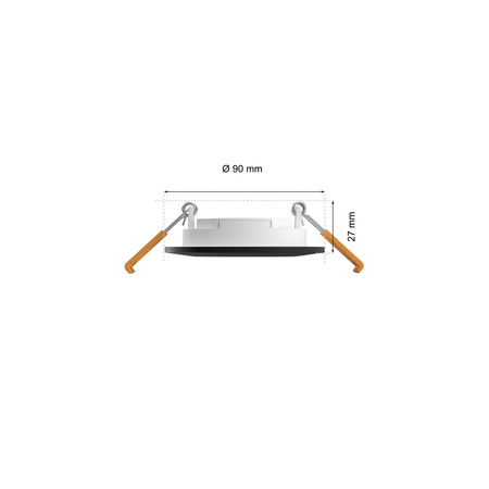 3x LED panel zapustený do podhľadu 8,3 W 1000 lm IP44 Biela a farebná atmosféra RGB + TW Black Smart SMART Zigbee Bluetooth Slim Downlights Philips HUE