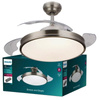 LED stropné svietidlo Plafond s ventilátorom ATLAS 28W + 35W CCT + diaľkové ovládanie Satin PHILIPS