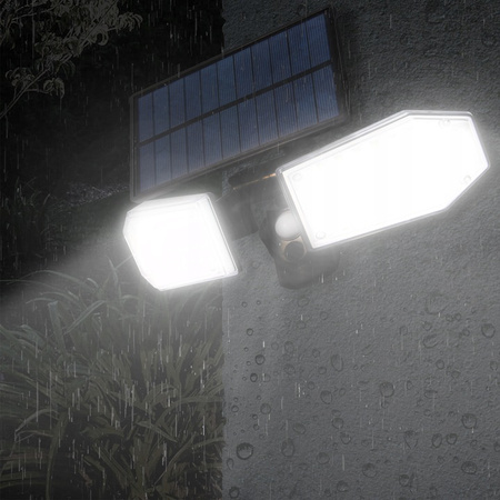 LED reflektor Solárny reflektor Halogén 15W 450lm 5500K Studený so senzorom pohybu a súmraku 120° IP65 Masterled