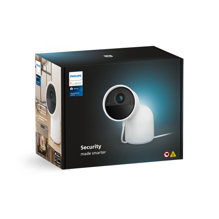 Vnútorná káblová kamera IP 1080p Full HD CMOS White Zigbee WiFi SMART Bezpečnostná kamera Secure Philips HUE