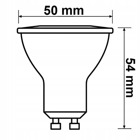 LED žiarovka GU10 7W = 76W 560lm 4000K Neutrálny reflektor TOSHIBA
