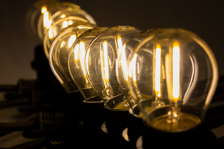 Záhradná vonkajšia svetelná reťaz Girland 10m 20xE27 LED 1,3W Kobi