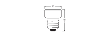 LED žiarovka reflektor E27 3,5W = 26W 270lm 2700K teplá biela 100° Dimmable FLAT LAMP Osram