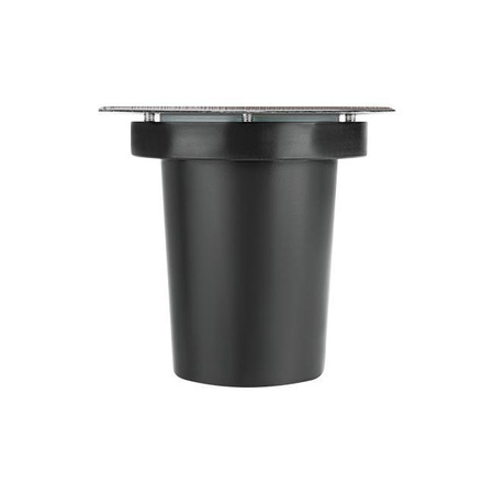 Podlahová LED GU10 štvorcová IP67 230V 11cm čierna strieborná Masterled