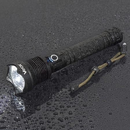 ZOOM LED taktická baterka XHP70 25W 2000lm 3 REŽIMY 1000m IP67 hliník VA0021 VAYOX