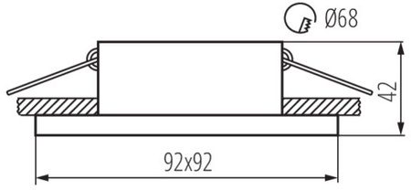 Hranaté halogénové stropné svietidlo SIMEN MR16 GU10 čiernobiele Kanlux