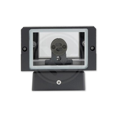 Záhradné svietidlo Vonkajšie fasádne nástenné svietidlo GU10 120° čierne IP54 Inez Masterled