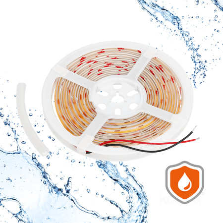 Vonkajší LED pásik 5W 430lm 3000K teplá biela 1600LED 12V 5m IP65 CRI90 Tramo Premium Kobi