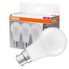 3x LED žiarovka A60 B22d 8W = 60W 806lm 2700K teplá biela 150° BASE Osram