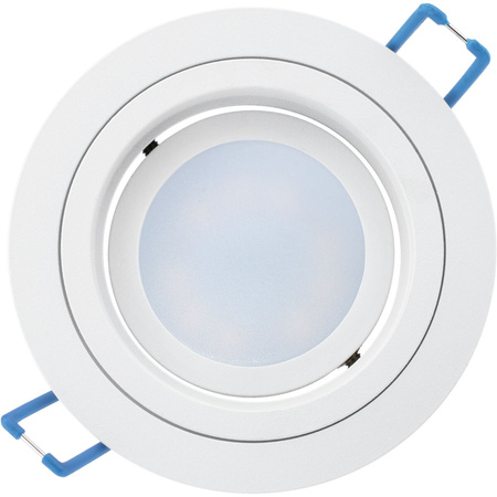 Svietidlo HALOGEN GU10 MR16 Circular White CASSIO LUMILED + LED žiarovka GU10 6W = 60W 580lm neutrálna biela