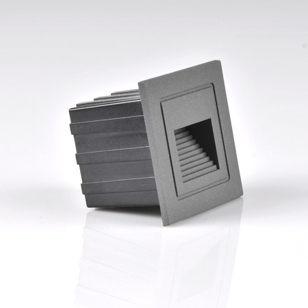 Schodiskové svietidlo 3W 20lm 4000K, neutrálna biela sivá IP44 Q LED Sanico Goldlux