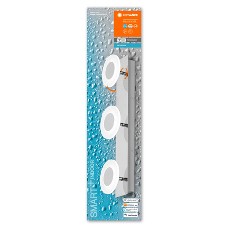 LED 21W 1100lm CCT Stmievateľné strieborné SMART+ WiFi Orbis Ledvance Kúpeľňové stropné svietidlo