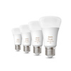 4x LED žiarovka E27 A60 9W = 60W 806lm 2000-6500K CCT + RGB SMART Smart Bluetooth ZigBee White and Color Ambiance Philips HUE