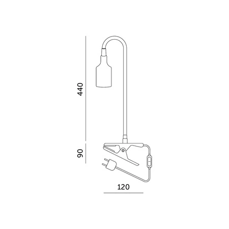 Stolná lampa Stolné svietidlo Nastaviteľné biele Planty Kobi