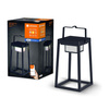 Záhradná lampa Smart Solar Lantern 2,5 W 200lm 3000K teplá biela RGB + W Stmievateľná IP44 Čierna SMART + Bluetooth Solar Ledvance