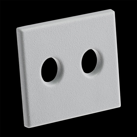 Hliníkový eloxovaný profil pre LED pásy KM48 Silver Povrch regálu 2 m + mliečne tienidlo + koncovky