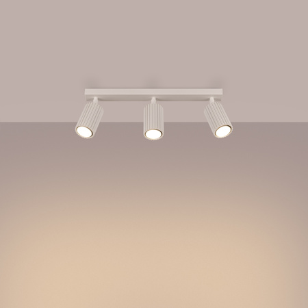 Bodové reflektorové stropné svietidlo Tuba 3x GU10 béžová Carbon Deep Space SL.1600 Sollux