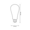LED žiarovka ST64 E27 7,5W 1055lm 3000K, teplá biela 360° Filament Sanico Goldlux