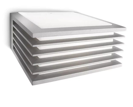 Záhradná nástenná lampa Vonkajšia E27 IP44 Sivé tienidlá Philips