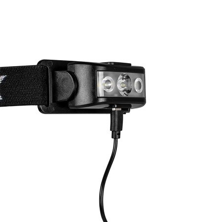 Nabíjateľná hlavová baterka 100lm 100LM LED + 2XLED 5 režimov VAYOX