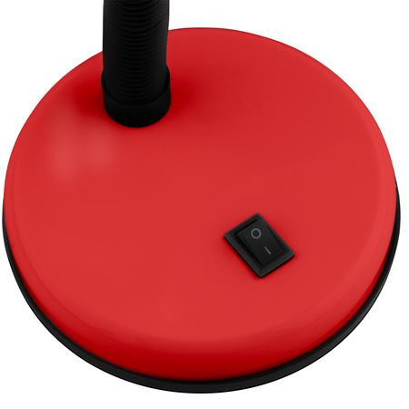 Nastaviteľná stolová lampa SARA Školské nočné svetlo E27 Červené LUMILED