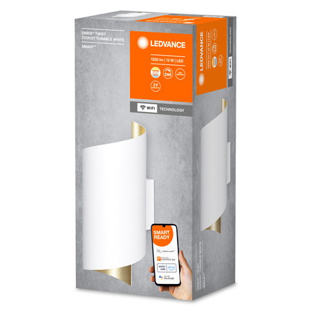 Inteligentné nástenné svietidlo LED 12W 900lm CCT Stmievateľné biele SMART+ WiFi Orbis Ledvance