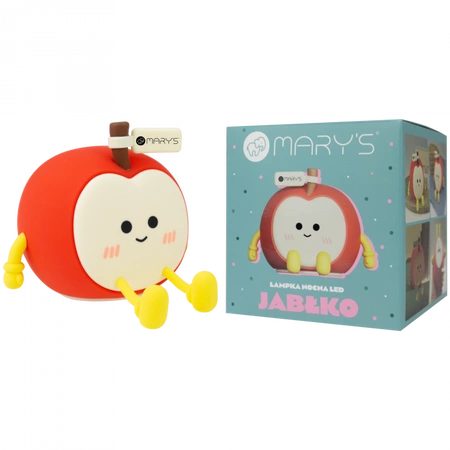 Detské LED nočné svetlo 0,6W 3000K, teplá biela Rechargeable 400mAh Red MARY'S YABBY