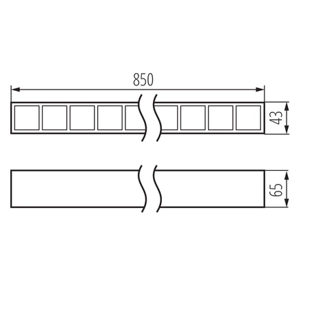 Závesné stropné svietidlo LED 23W 85cm 3150lm 4000K, neutrálna biela 60° Povrchová montáž Kanlux