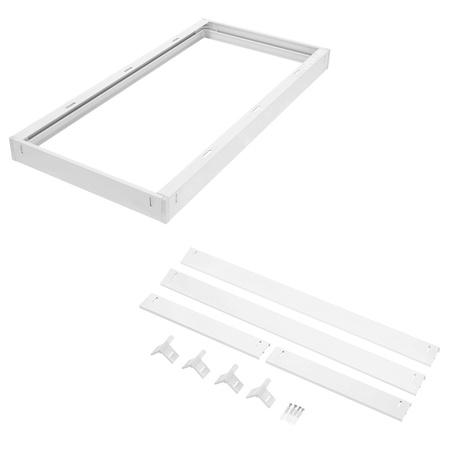 Rám na povrchovú montáž 45 mm pre LED panel 30x60 cm Klik White Kobi