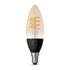 LED žiarovka E14 Candle B39 4,6W = 30W 350lm 2200-4500K CCT FILAMENT SMART Smart Bluetooth ZigBee White Ambiance Philips HUE
