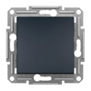 Jednopólový vypínač na zapustenie bez rámu Asfora IP20 antracit