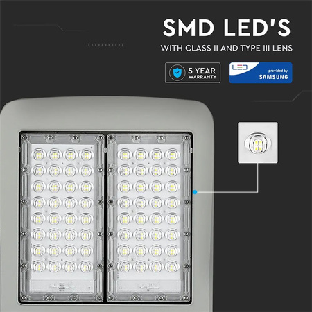 LED pouličné svietidlo 120W 5700K stmievateľné SAMSUNG CHIP VT-122ST V-TAC