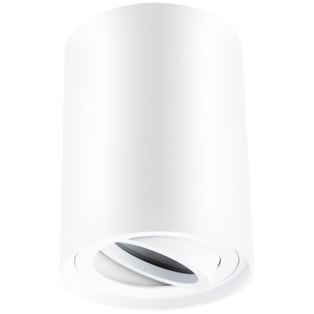 HALOGEN Spot Tube Movable Round White 115mm + LED žiarovka GU10 6W 120° 4000K AMAT-L LUMILED